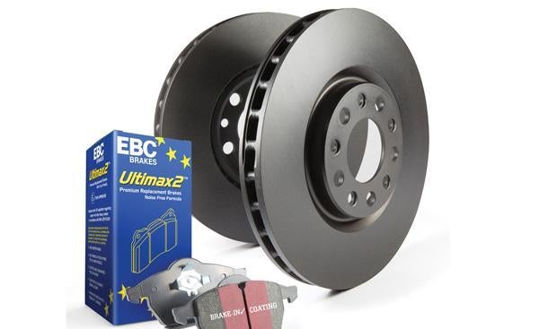 Disc Brake Pad & Rotor Kit Front UD941+RK1018 S1KF S1KF1491 - EBC Brakes 2002-06 Hyundai Elantra 4Cyl 2.0L