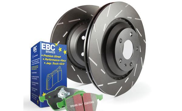 Disc Brake Pad & Rotor Kit Front DP21358+USR1018 S2KF - EBC Brakes 1999-01 Hyundai Tiburon 4Cyl 2.0L and more