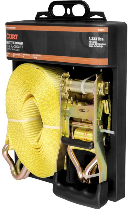 Cargo Strap Single Yellow - Curt Universal