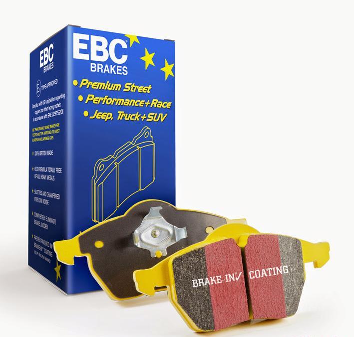 Disc Brake Pad Set Front Yellowstuff FMSI D1384 - EBC Brakes 2009-11 Hyundai Genesis Sedan V6 3.8L