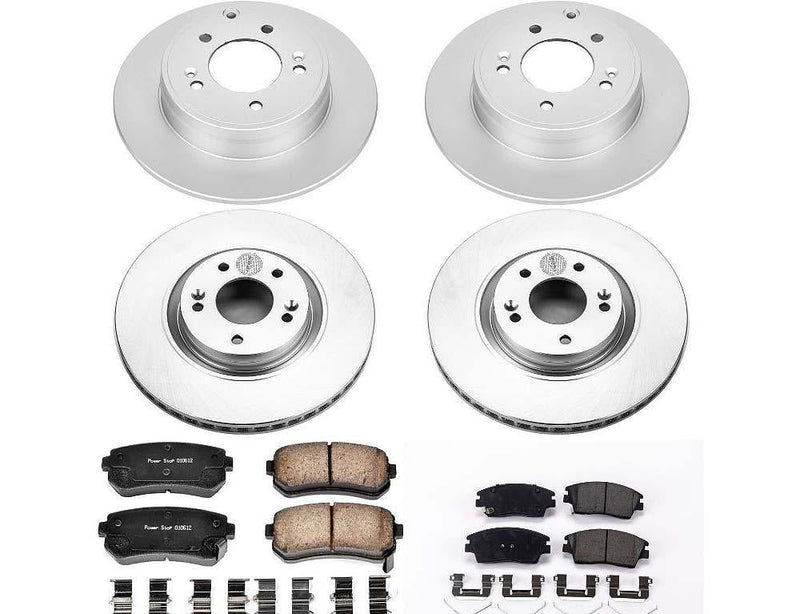 Brake Kit Front Rear Geomet Coated Z17 Evolution - Power Stop 2015-17 Hyundai Tucson