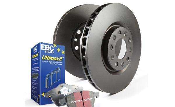 Disc Brake Pad & Rotor Kit Front Rear UD1826+RK7727+UD1813+RK7687 S20K - EBC Brakes 2015-18 Hyundai Sonata 4Cyl 2.4L