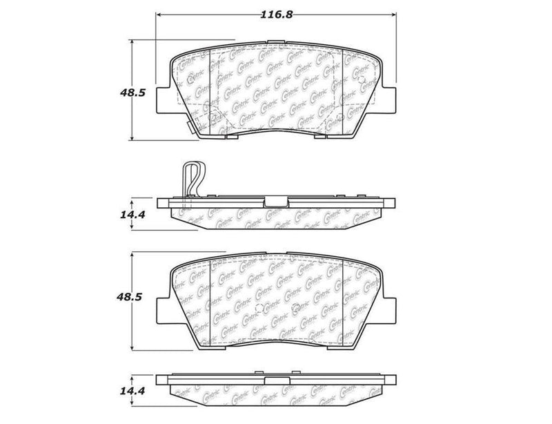 Wind Deflector 4 Pc Tape On 72-43484 - Westin Automotive 2001-06 Hyundai Santa Fe