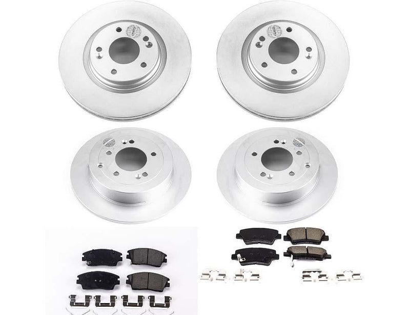 Brake Kit Front Rear Geomet Coated Z17 Evolution - Power Stop 2016-18 Hyundai Tucson