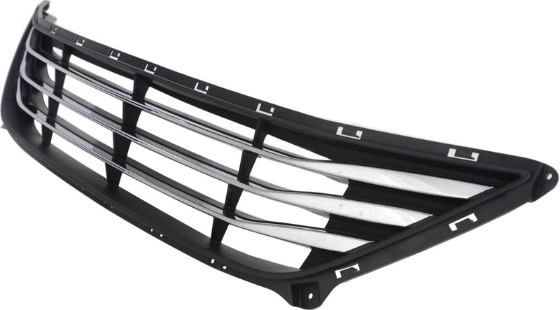 Bumper Grille Single Plastic - Replacement 2014-2016 Elantra