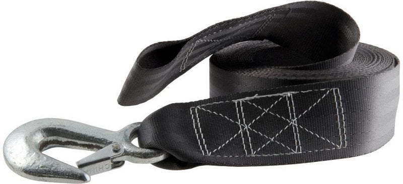 Tow Strap Single Black Nylon - Curt Universal