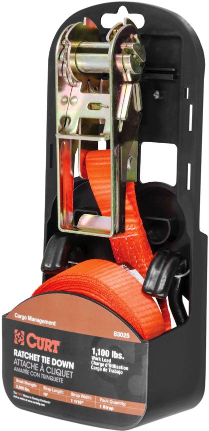 Cargo Strap Single Orange - Curt Universal