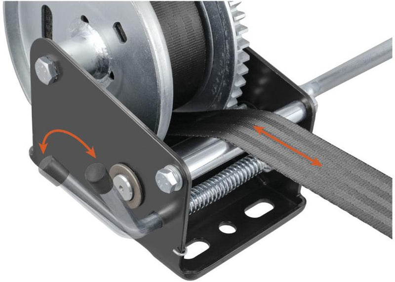 Winch 2100 Lbs Single Natural - Curt Universal