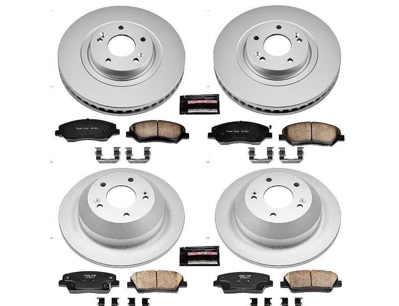 CRK6950 Power Stop Geomet Coated Brake Kit 2013-16 Hyundai Santa Fe