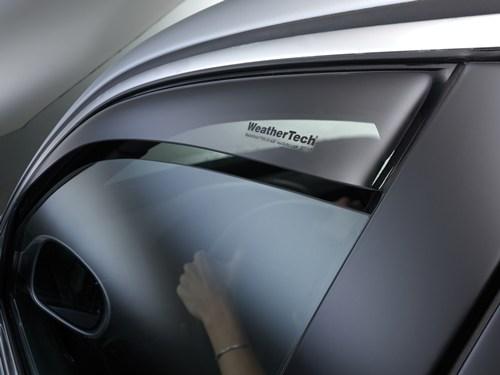 Window Visor Set Of 2 Smoke Acrylic Deflector Series - Weathertech 2007 Elantra