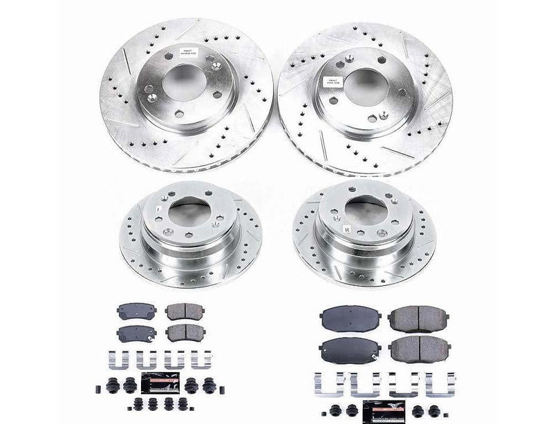 Brake Kit Front Rear Z23 Evolution Sport K6302 - Power Stop 2009-12 Hyundai Elantra