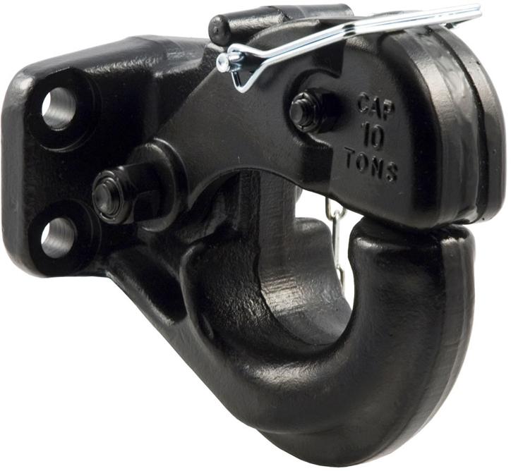 Pintle Hook Single Powdercoated Black - Curt Universal