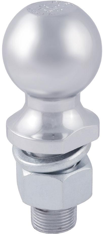 Hitch Ball Single Chrome Steel - Curt Universal