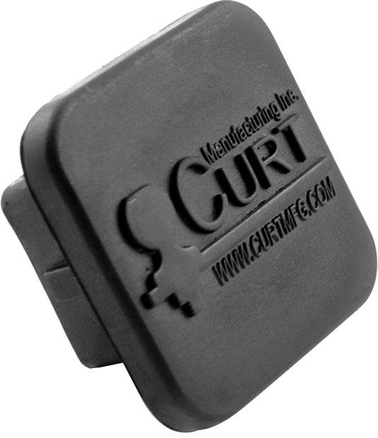 Hitch Cover Single Black Rubber - Curt Universal