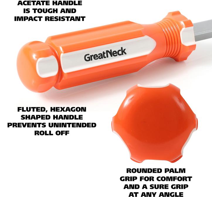 Screwdriver Set Of 10 Orange - Great Neck Universal